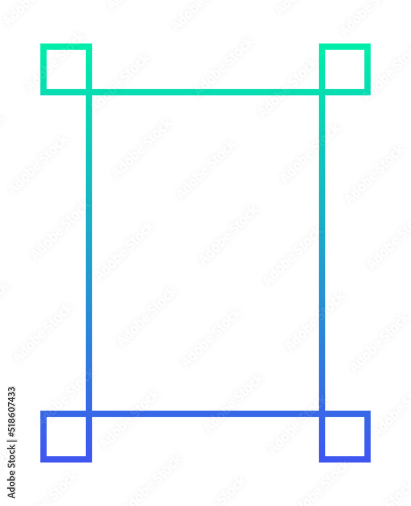 Obraz premium gradient decorative frame 