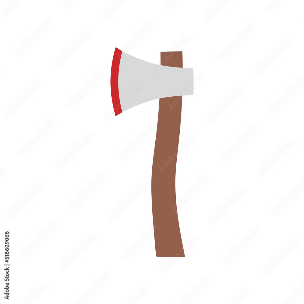 vector illustration of cartoon ax isolated on white vector illustration of cartoon ax isolated on white