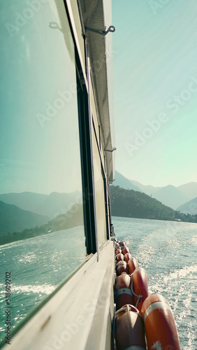 boat on the lake Como