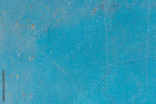 Blue old paint on metal surface texture steel background abstract grunge