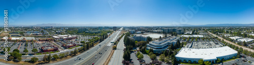 Aerial view of Santa Clara California photo