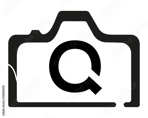 Q  camera logo design logo icon vector template.
