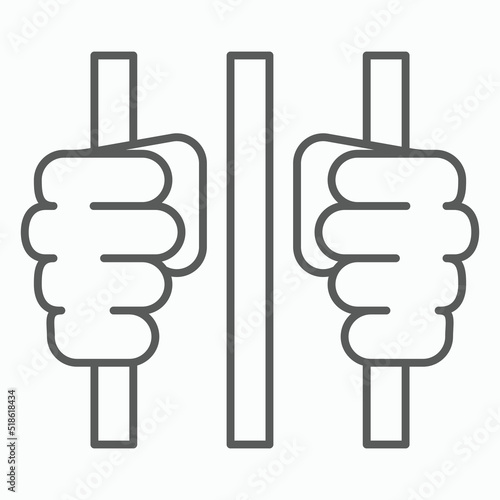 prisoner icon, detainee vector, convict illustration
