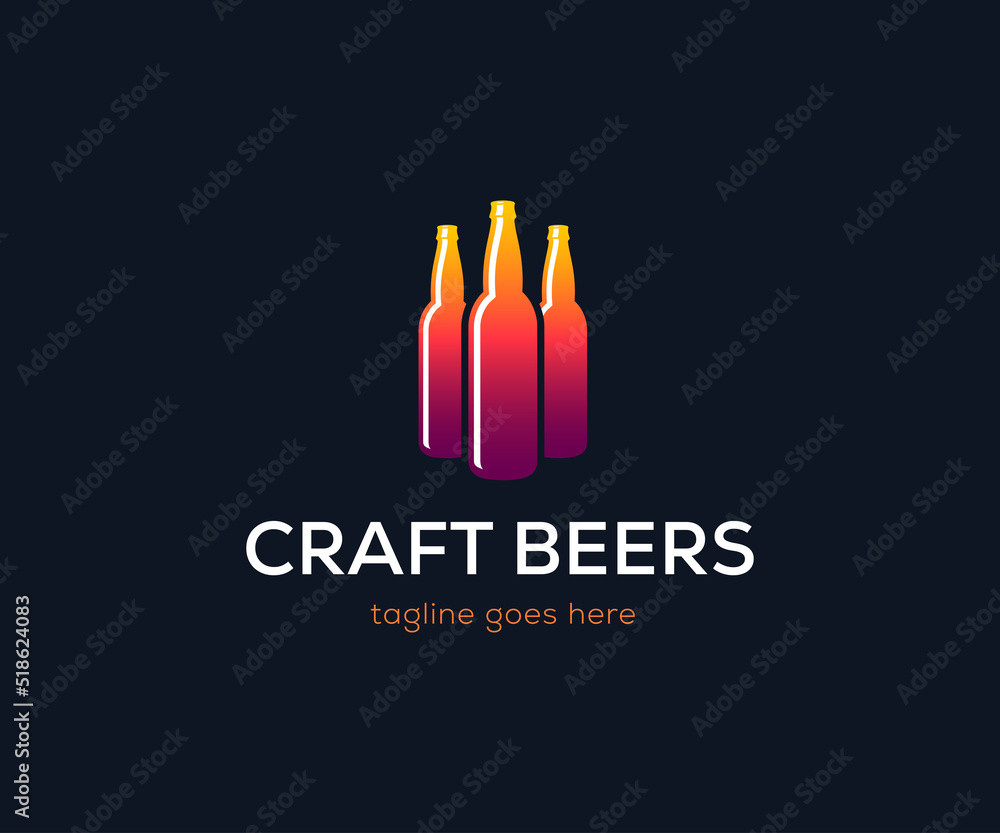 Elegant Wine and beer Logo Template