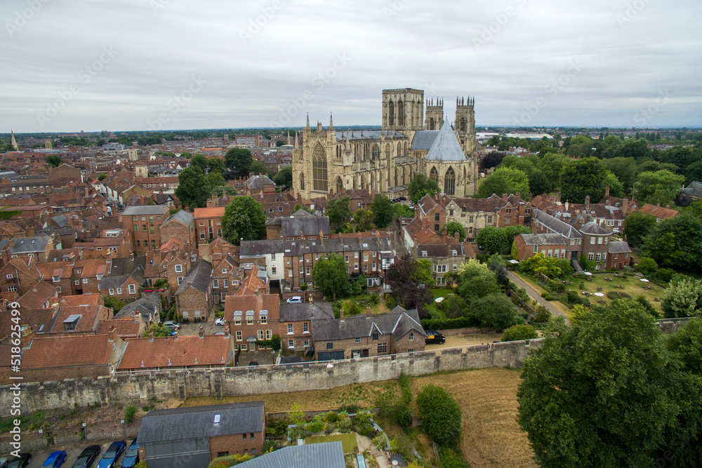 areal view of York minster, Deangate, York YO1 7HH
