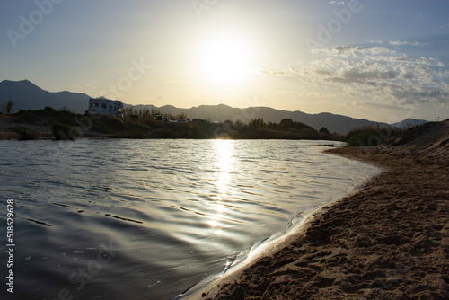 Sol Poniente en la Laguna Costera photo