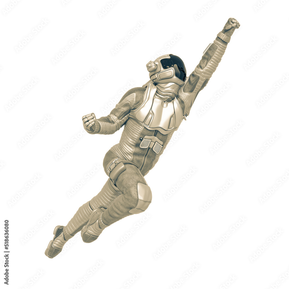 astronaut explorer is flying up like a super hero astronaut explorer is flying up like a super hero