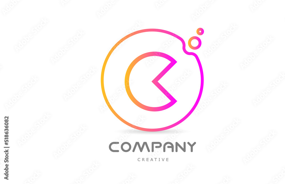 geometric C letter alphabet logo icon with circle and bubbles. Creative template for company and business geometric C letter alphabet logo icon with circle and bubbles. Creative template for company and business