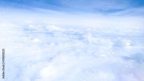 Fototapeta Naklejka Na Ścianę i Meble -  雲の上から撮影した航空写真・雲テクスチャ