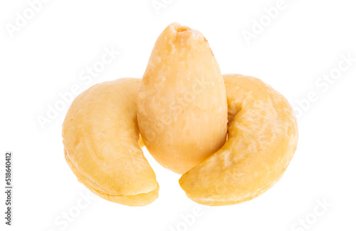 cashew nuts, almonds isolated