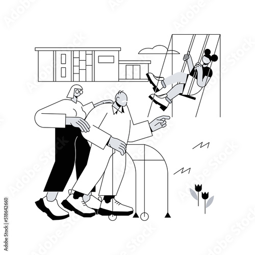 Business opportunity abstract concept vector illustration. Bizopp distribution, independent business for sale, franchising, product lease, initial fee payment, startup launch abstract metaphor.