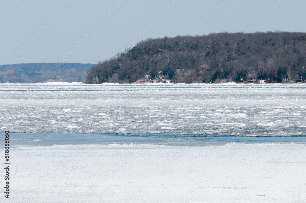 Spring Thaw On The Bay of Green Bay, Wisconsin