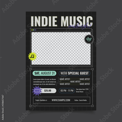 Indie Music Flyer Template