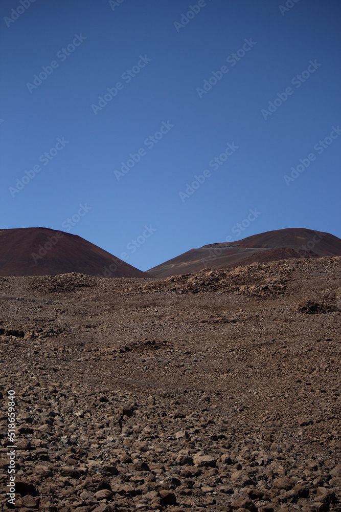 Dormant Volcano on island in Pacific Ocean