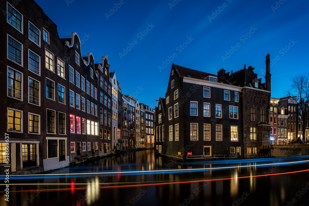 Amsterdamcanals at blue hour