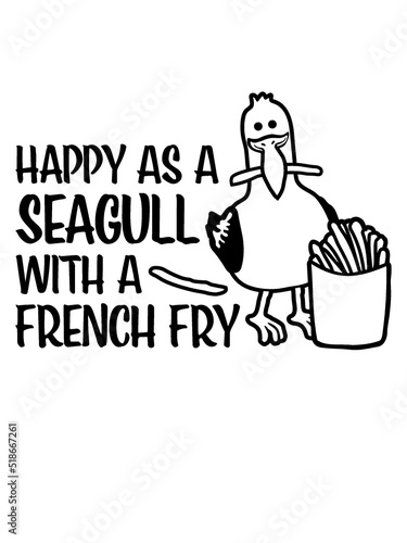 French Fry Happy Seagull 