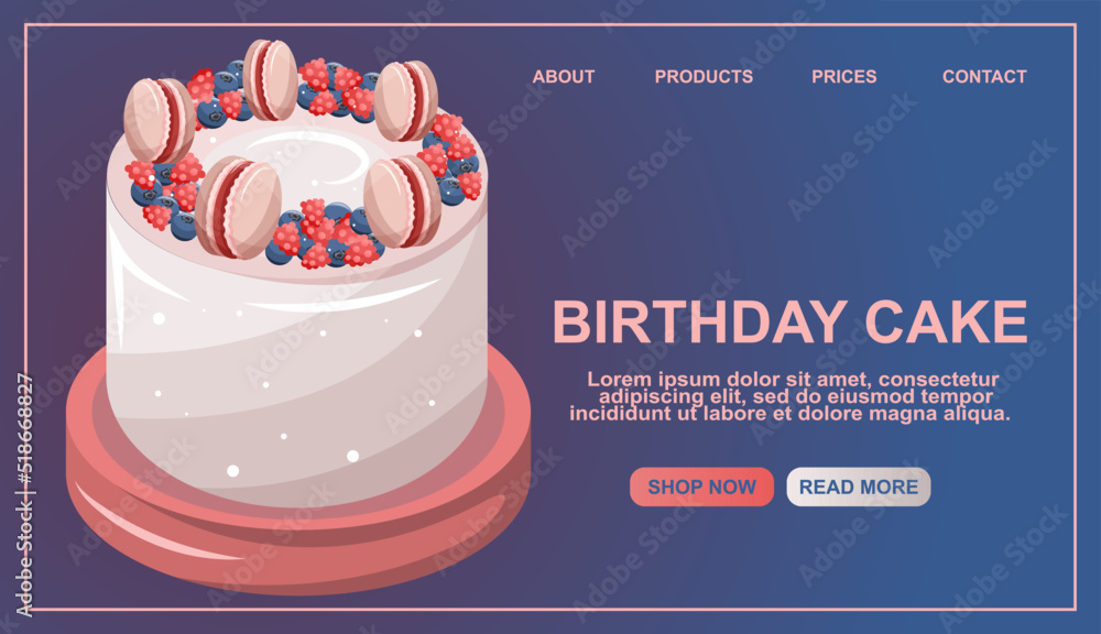 National Cake Day Blog Banner Template - Edit Online & Download Example |  Template.net