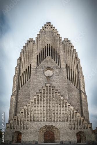 Photography Exterior of Grundtvig's Church in Copenhagen, Denmark
