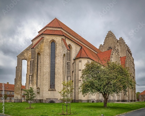 Photography Exterior of Grundtvig's Church in Copenhagen, Denmark