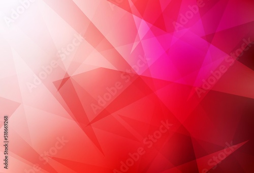 Light Red vector texture with triangular style.