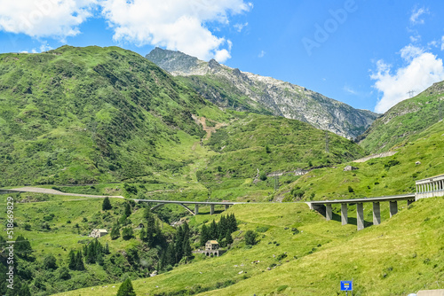 Airolo, Gotthard, Sankt Gotthard, Gotthardpass, Passstrasse, Bergstrasse, Tremola, Alpen, Alpenpass, Tessin, Uri, Sommer, Schweiz photo