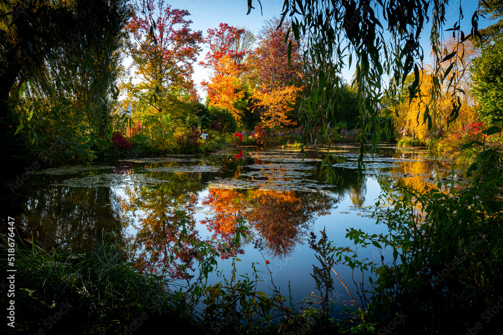 Image Calme calme & tranquilité dans les jardins de Monnet Stock Photo | Adobe Stock