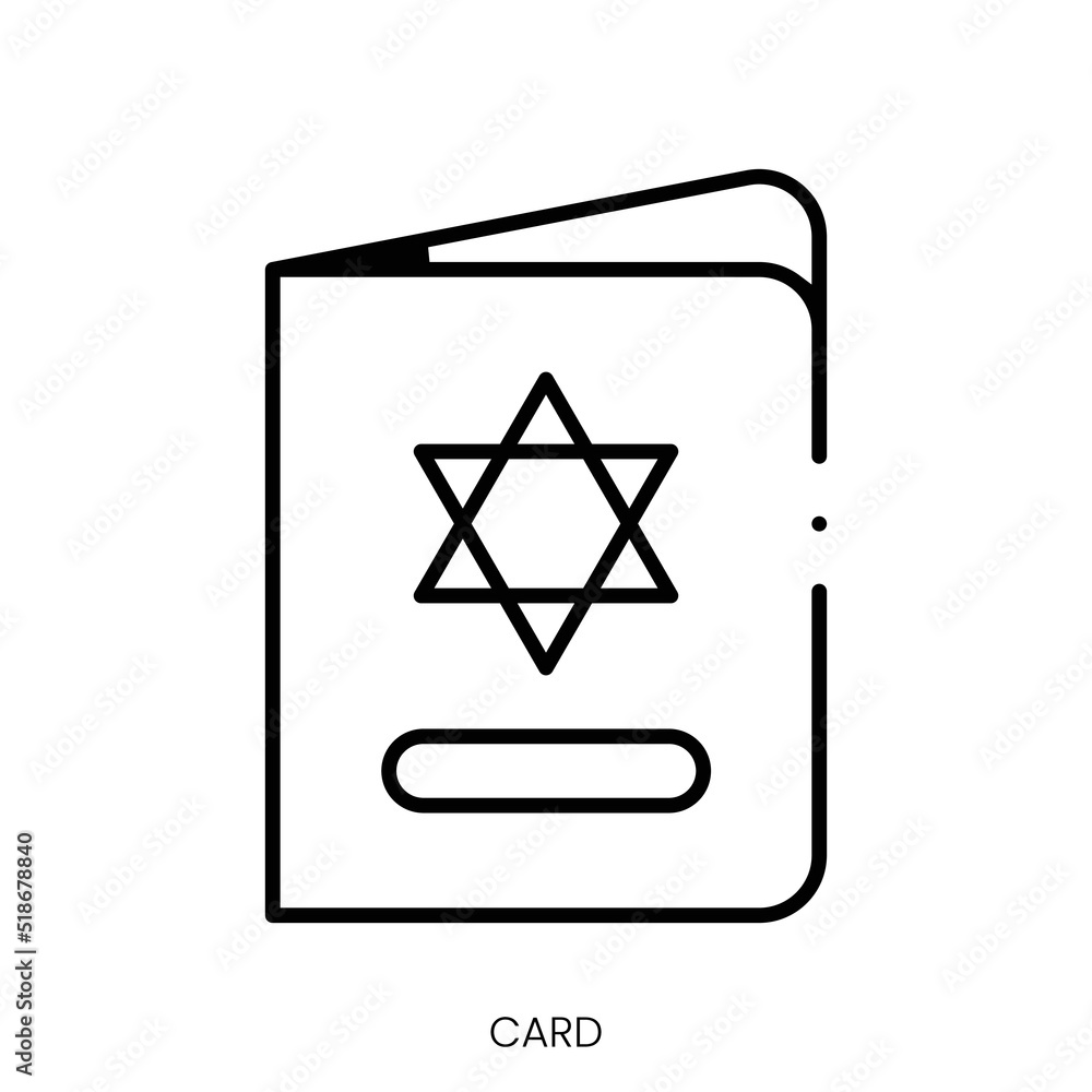 card icon. Linear style sign isolated on white background. Vector illustration card icon. Linear style sign isolated on white background. Vector illustration