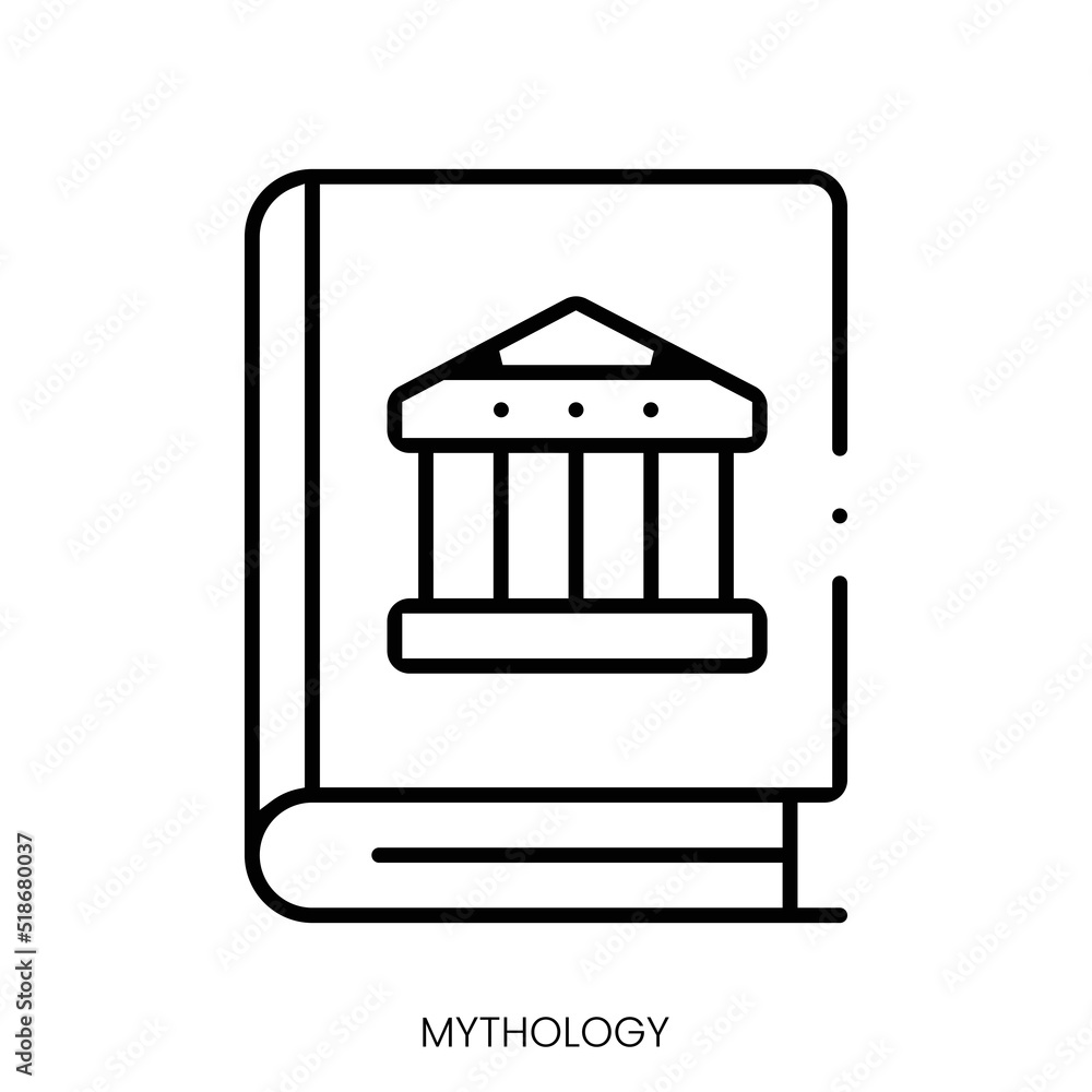 mythology icon. Linear style sign isolated on white background. Vector illustration mythology icon. Linear style sign isolated on white background. Vector illustration