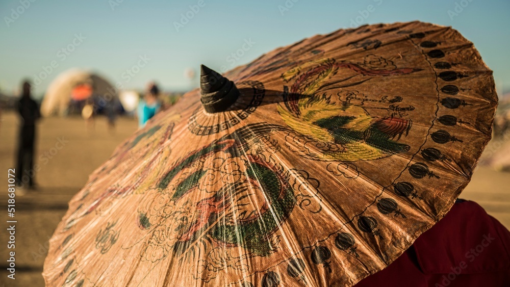 Selective of a traditional African umbrella Stock Photo Adobe Stock