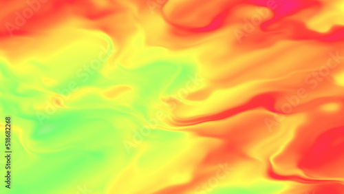 Weather forecast air mass motion. Synoptic heat map of atmosphere. Fluid texture of low and high air temperature fronts. photo