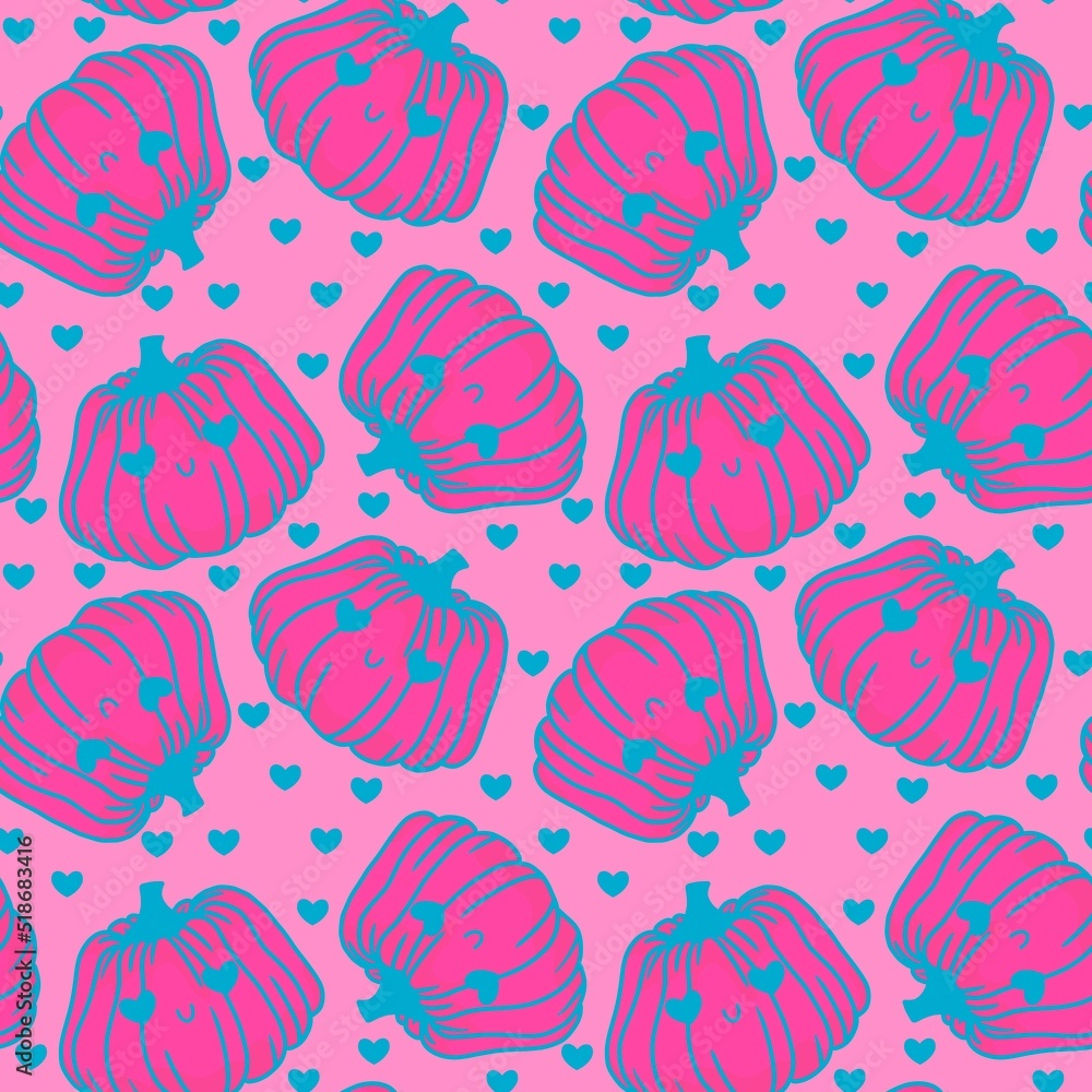 Cute cartoon Halloween seamless kawaii pumpkins pattern for kids and wrapping paper and clothes print and accessories Cute cartoon Halloween seamless kawaii pumpkins pattern for kids and wrapping paper and clothes print and accessories