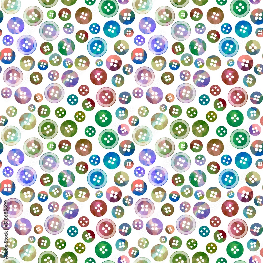 Hobbies seamless plastic buttons pattern for fabrics and wrapping paper and clothes print and kids and homemade products Hobbies seamless plastic buttons pattern for fabrics and wrapping paper and clothes print and kids and homemade products