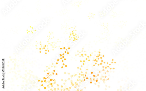 Light Orange vector backdrop with artificial intelligence data.