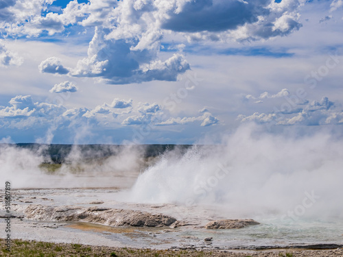 Sunny view of the landscape of Fountain Geyser of Fountain Paint Pots © Kit Leong