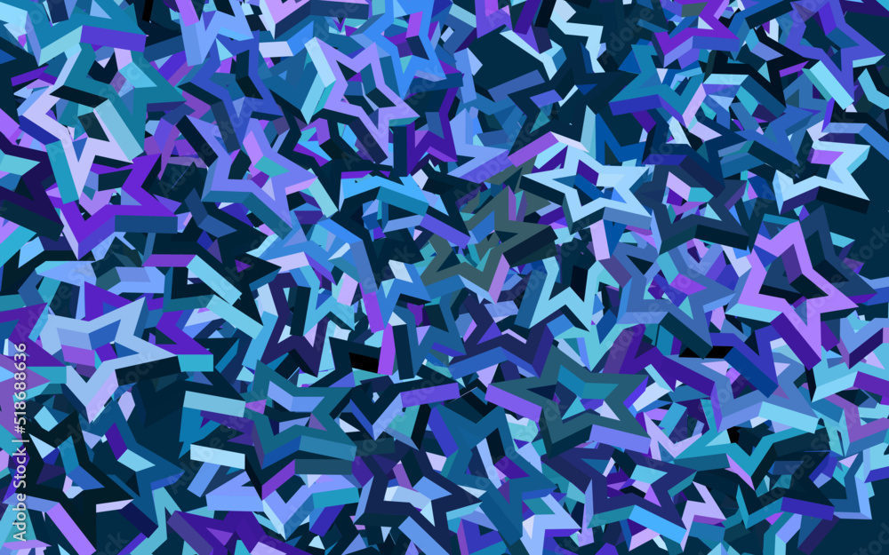 Dark Pink, Blue vector texture with beautiful stars. Dark Pink, Blue vector texture with beautiful stars.