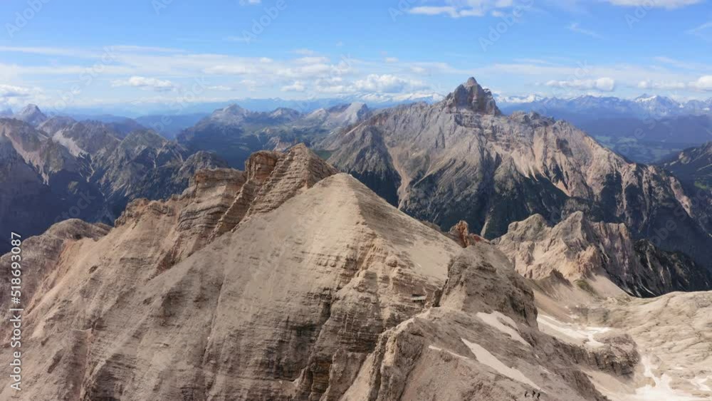 Flight above Dolomites, Alps, mountains in Italy. Drone footage. Flight above Dolomites, Alps, mountains in Italy. Drone footage.