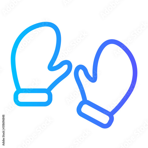 gloves gradient icon