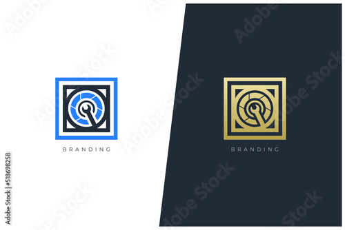 Film Editor Multimedia Production Vector Logo Concept