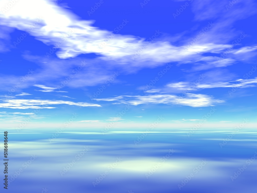 幻想的な青い空