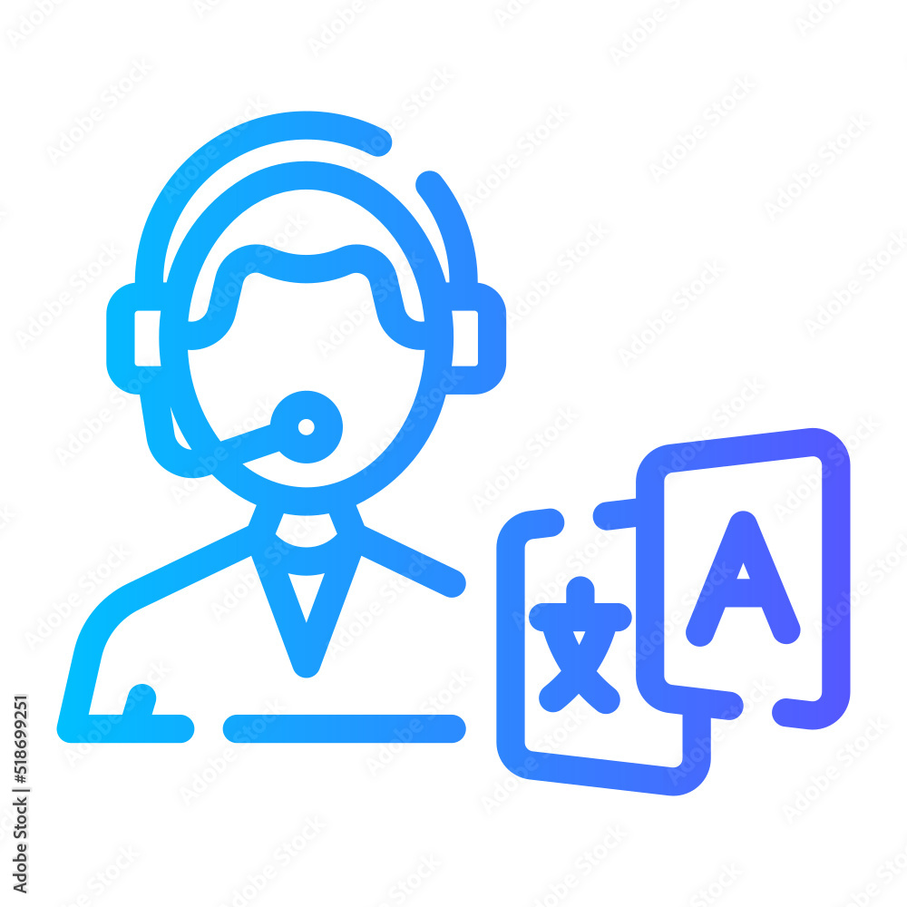 operator translate gradient icon operator translate gradient icon