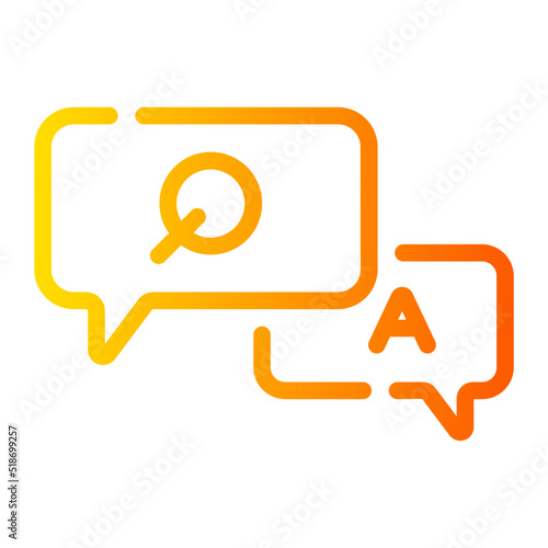 question gradient icon
