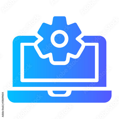 tecnical support gradient icon