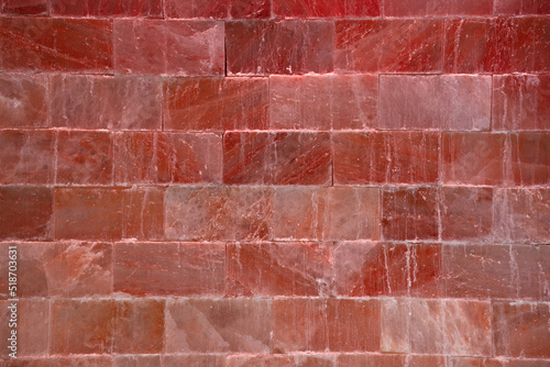 Pink Spa salt wall abstract background 