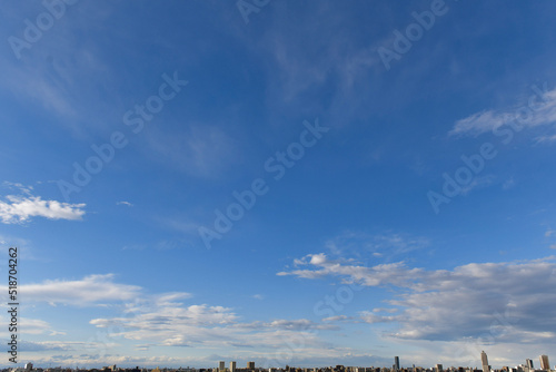 Quadro su tela early evening sky and clouds