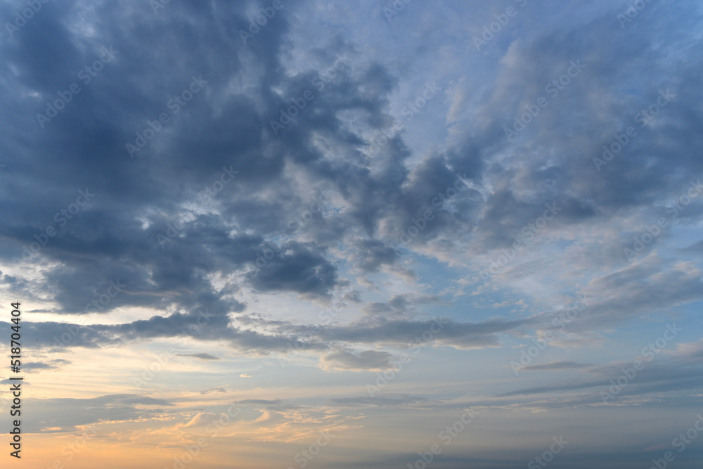 Obraz premium sunset sky and clouds