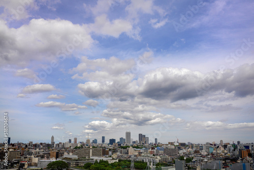 clouds over the city