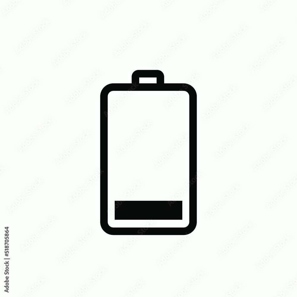 Battery Icon - Vector, Power Sign and Symbol for Design, Presentation, Website or Apps Elements. Battery Icon - Vector, Power Sign and Symbol for Design, Presentation, Website or Apps Elements.