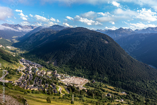 view of village in the Pyrenees of lleida