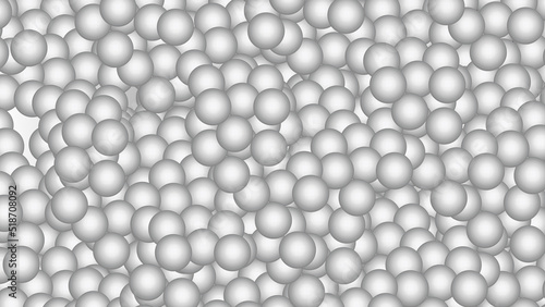 silver balls in a pattern