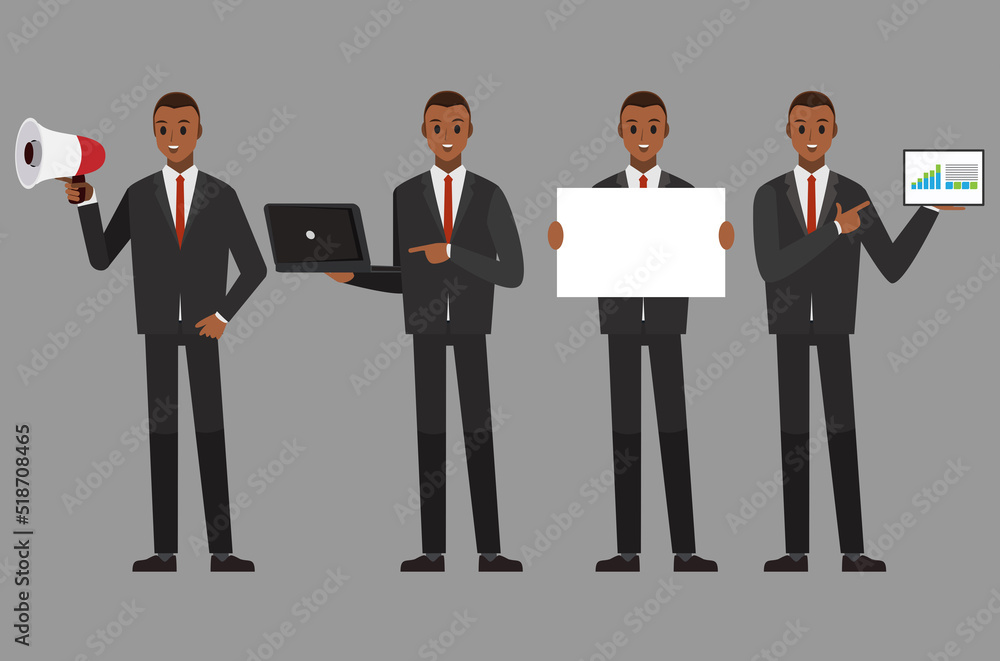 cartoon business man wear suit character set ,Vector illustration cartoon business man wear suit character set ,Vector illustration